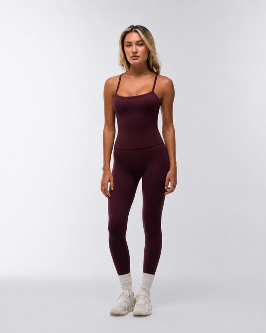 Aria Tank | Vintage Maroon