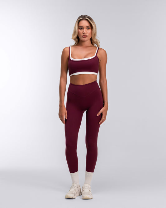 Eden Layered Sports Bra | Mulberry