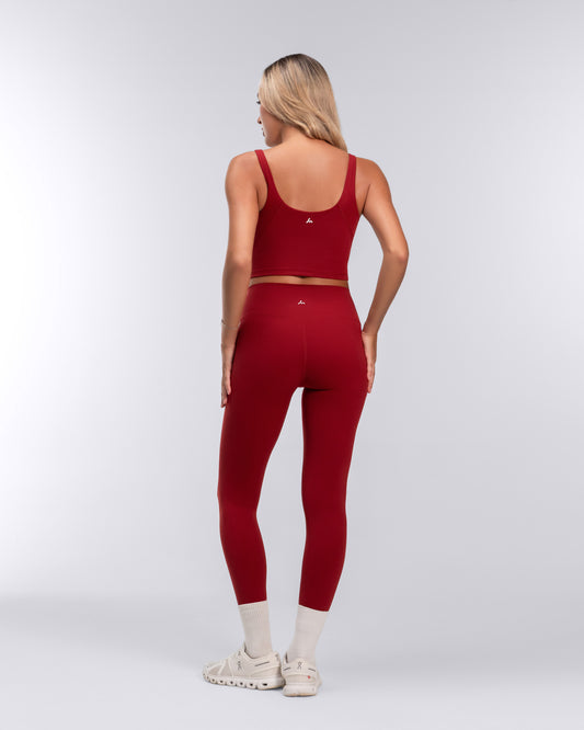 Scarlet Flow Leggings | Cherry Red