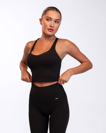 Aura Crop Top | Black