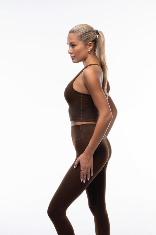 Aura Crop Top | Cinnamon