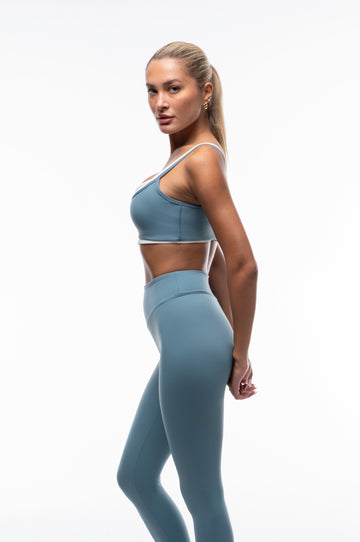 Eden Layered Sports Bra | Blue Lagoon