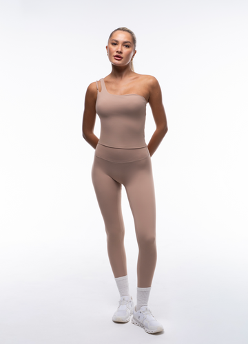 Asym Tank Top | Beige