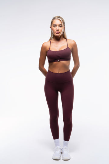 Hailey Sports Bra | Vintage Maroon