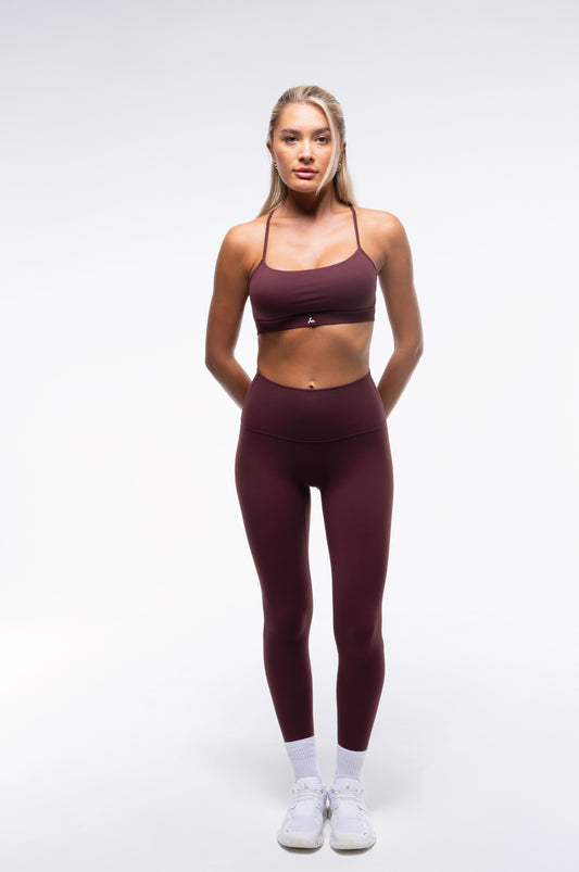 Hailey Sports Bra | Vintage Maroon