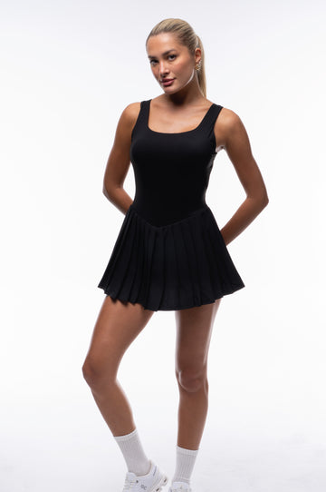 Ivy Open Back Dress | Black