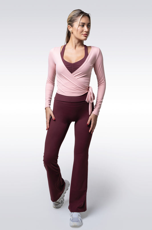 Kylie Wrap Top | Pink