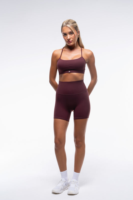Orli Flow Shorts | Vintage Maroon
